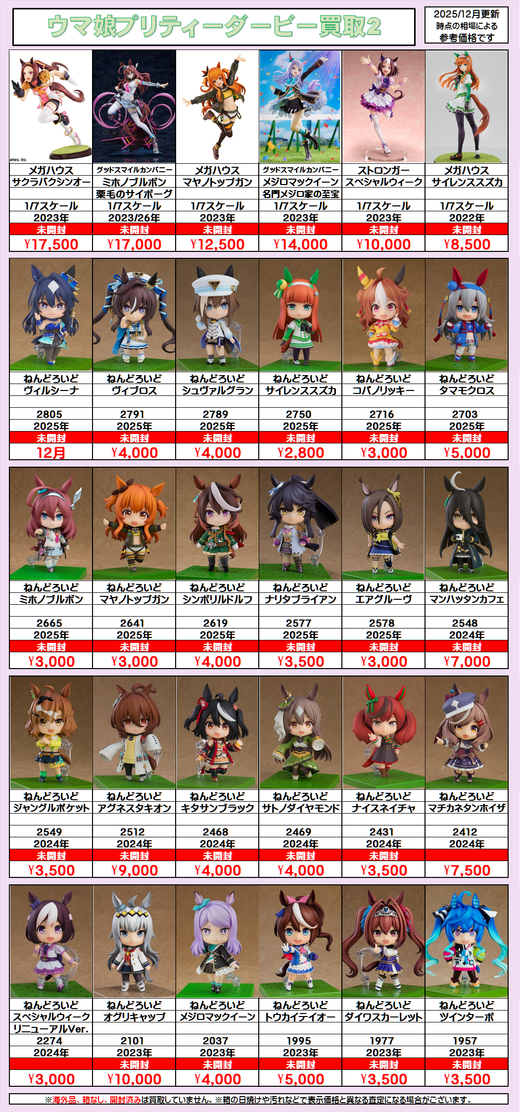 ウマ娘フィギュア買取