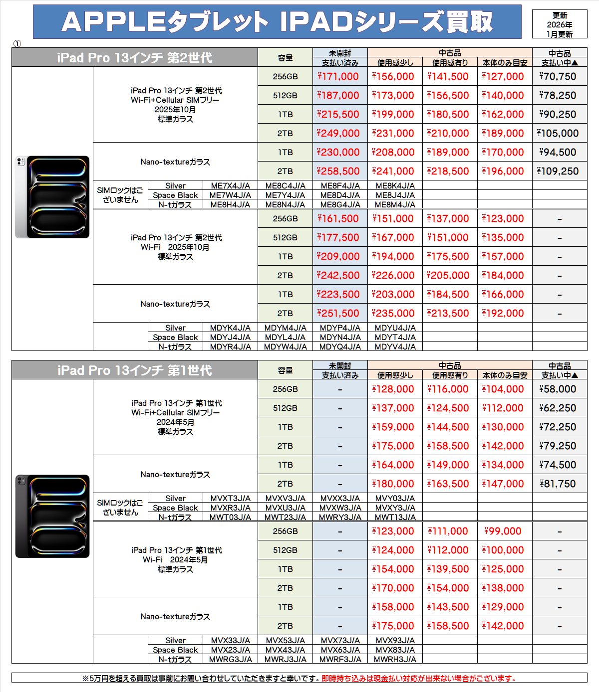タブレット買取